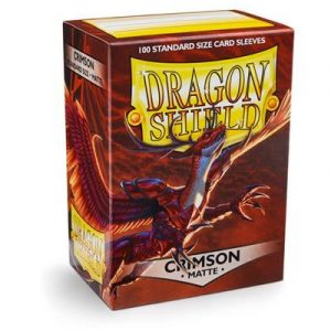 Dragon Shield Standard Sleeves - Matte Crimson (100 Sleeves)-AT-11021