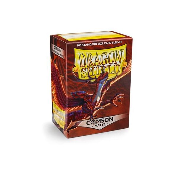 Dragon Shield Standard Sleeves - Matte Crimson (100 Sleeves)-AT-11021