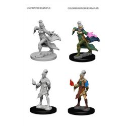 Pathfinder Deep Cuts Unpainted Miniatures - Elf Female Sorcerer-WZK72606