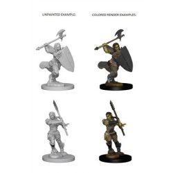 Pathfinder Deep Cuts Unpainted Miniatures - Half-Orc Female Barbarian-WZK72614