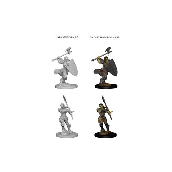 Pathfinder Deep Cuts Unpainted Miniatures - Half-Orc Female Barbarian-WZK72614