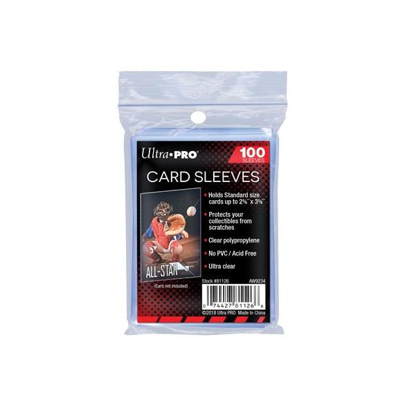 UP - Standard Sleeves - Regular Soft Card (100 Sleeves)-81126