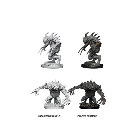 D&D Nolzur's Marvelous Miniatures - Grey Slaad & Death Slaad-WZK73353