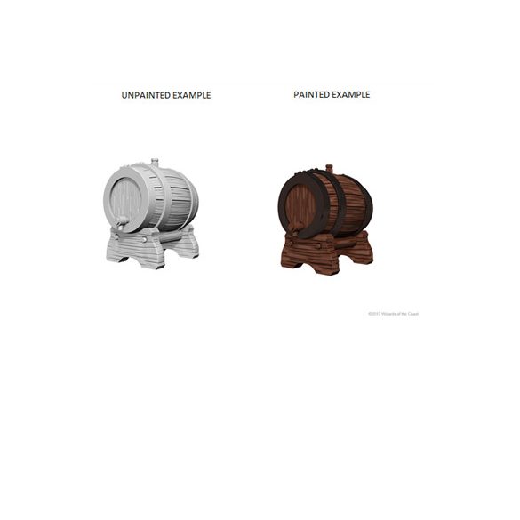 WizKids Deep Cuts Unpainted Miniatures - Keg Barrels-WZK72595