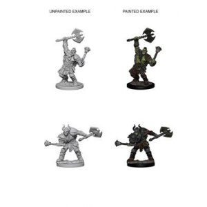 Pathfinder Deep Cuts Unpainted Miniatures - Half-Orc Male Barbarian-WZK72613