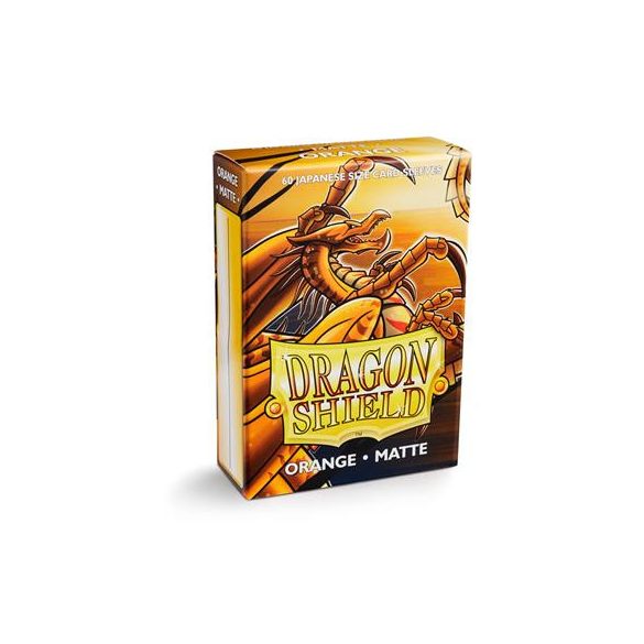 Dragon Shield Small Sleeves - Japanese Matte Orange (60 Sleeves)-AT-11113