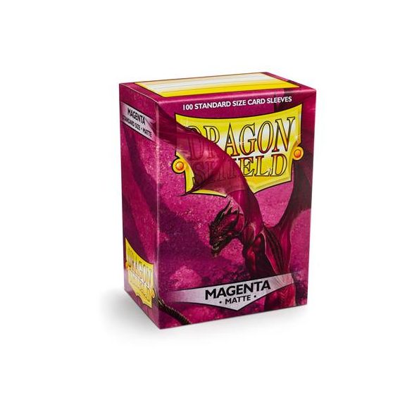 Dragon Shield Standard Sleeves - Matte Magenta (100 Sleeves)-AT-11026