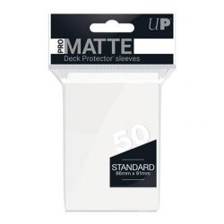 UP - Standard Sleeves - Pro-Matte - Non Glare - White (50 Sleeves)-82651