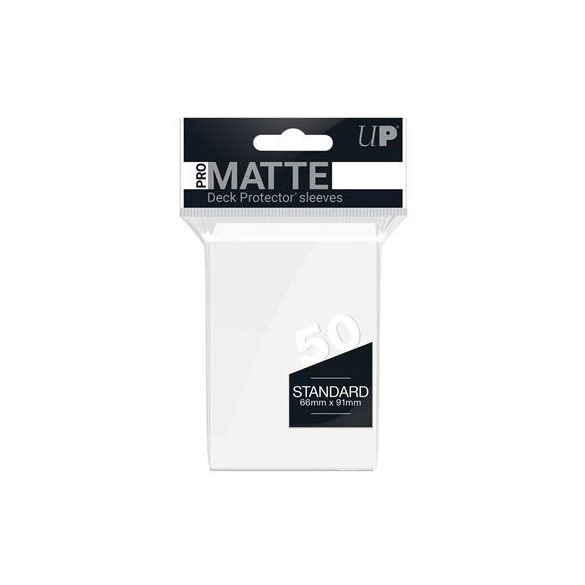 UP - Standard Sleeves - Pro-Matte - Non Glare - White (50 Sleeves)-82651