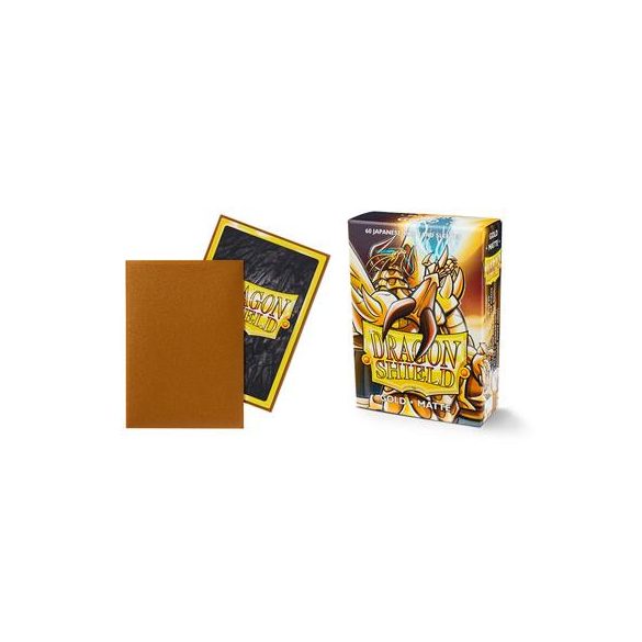 Dragon Shield Small Sleeves - Japanese Matte Gold (60 Sleeves)-AT-11106