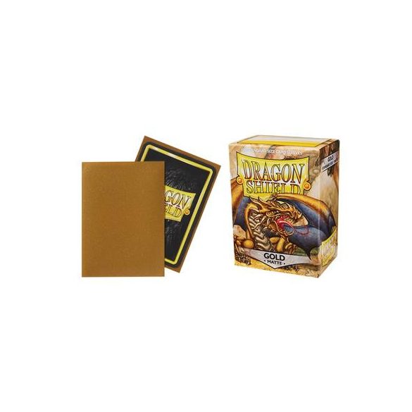 Dragon Shield Standard Sleeves - Matte Gold (100 Sleeves)-AT-11006