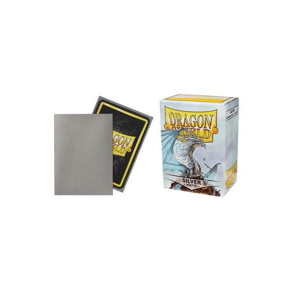 Dragon Shield Standard Sleeves - Matte Silver (100 Sleeves)-AT-11008