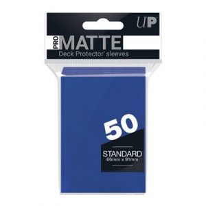 UP - Standard Sleeves - Pro-Matte - Non Glare - Blue (50 Sleeves)-82653