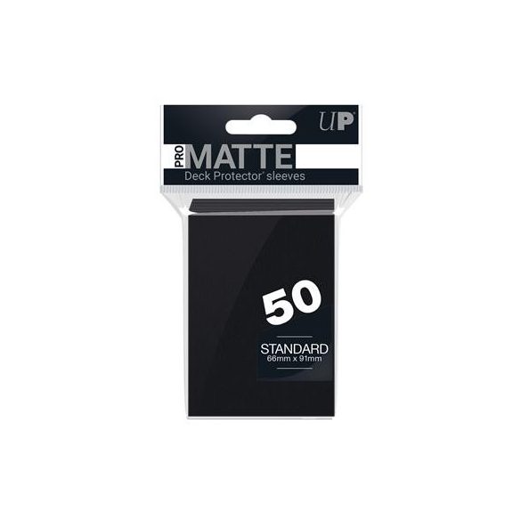 UP - Standard Sleeves - Pro-Matte - Non Glare - Black (50 Sleeves)-82728