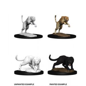 D&D Nolzur's Marvelous Miniatures: Panther & Leopard-WZK73404