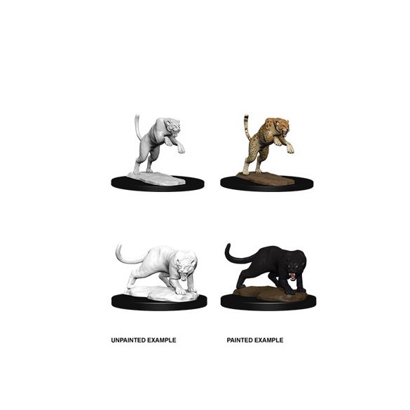 D&D Nolzur's Marvelous Miniatures: Panther & Leopard-WZK73404