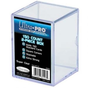 UP - 2-Piece Storage Box - for 150 Cards - Clear-81147