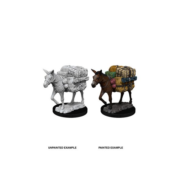 WizKids Deep Cuts Unpainted Miniatures - Pack Mule-WZK73552