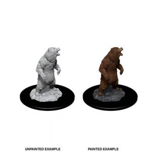 WizKids Deep Cuts Unpainted Miniatures - Grizzly-WZK73551