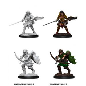 Pathfinder Battles Deep Cuts Unpainted Miniatures - Female Half-Elf Ranger-WZK73545