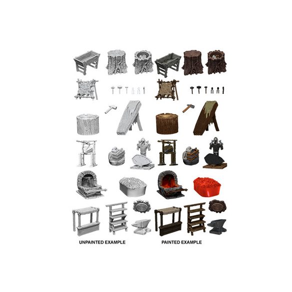 Wizkids Deep Cuts Unpainted Miniatures: Townspeople & Accessories - EN-WZK73698