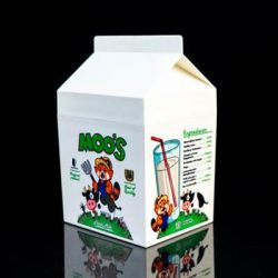 Seize the Bean: Milk Carton Deck Box (White)-StBMCDBw