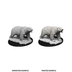 WizKids Deep Cuts Unpainted Miniatures - Polar Bear-WZK73727