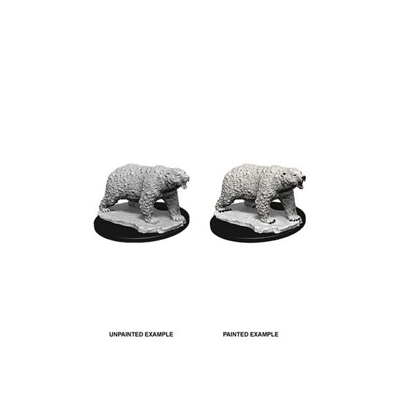 WizKids Deep Cuts Unpainted Miniatures - Polar Bear-WZK73727