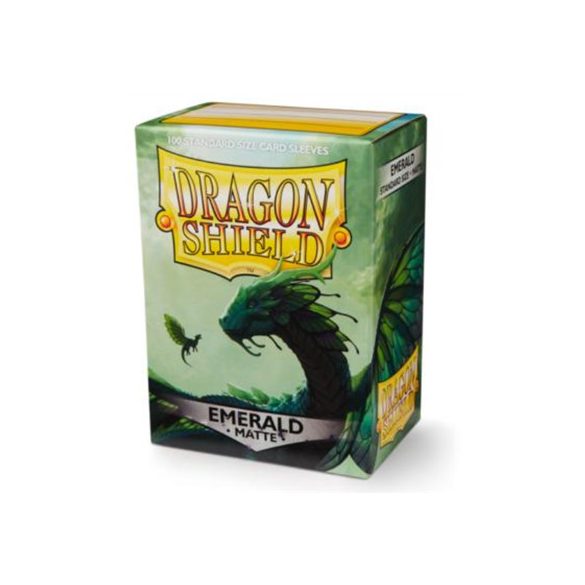 Dragon Shield Matte Sleeves - Emerald (100 Sleeves)-AT-11036