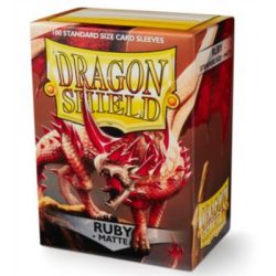 Dragon Shield Matte Sleeves - Ruby (100 Sleeves)-AT-11037