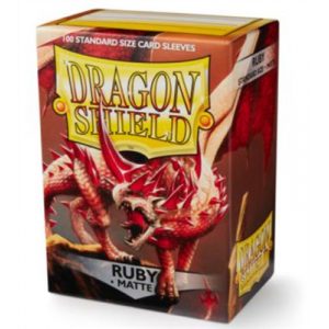 Dragon Shield Matte Sleeves - Ruby (100 Sleeves)-AT-11037