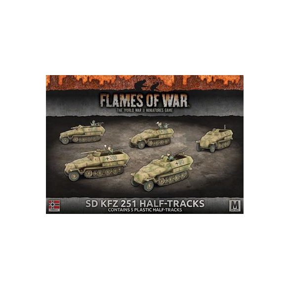 Flames of War: Sd Kfz 251/C Transport (Plastic)-GBX124