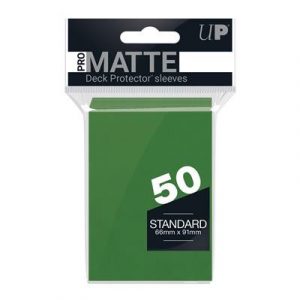 UP - Standard Sleeves - Pro-Matte - Non Glare - Green (50 Sleeves)-82652