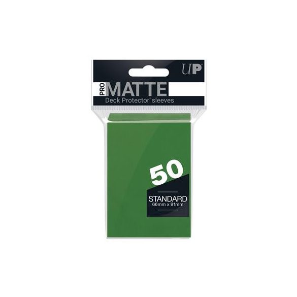 UP - Standard Sleeves - Pro-Matte - Non Glare - Green (50 Sleeves)-82652