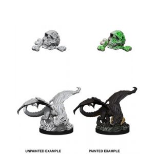 D&D Nolzur's Marvelous Miniatures - Black Dragon Wyrmling-WZK73850
