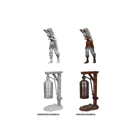 WizKids Deep Cuts Unpainted Miniatures - Hanging Cage-WZK90211