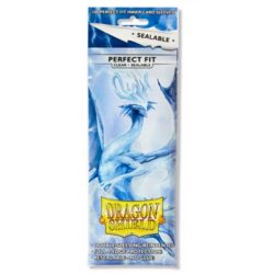 Dragon Shield Standard Perfect Fit Sealable Sleeves - Clear (100 Sleeves)-AT-13201