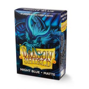 Dragon Shield Japanese Art Matte Sleeves - Night Blue Delphion (60 Sleeves)-AT-11142