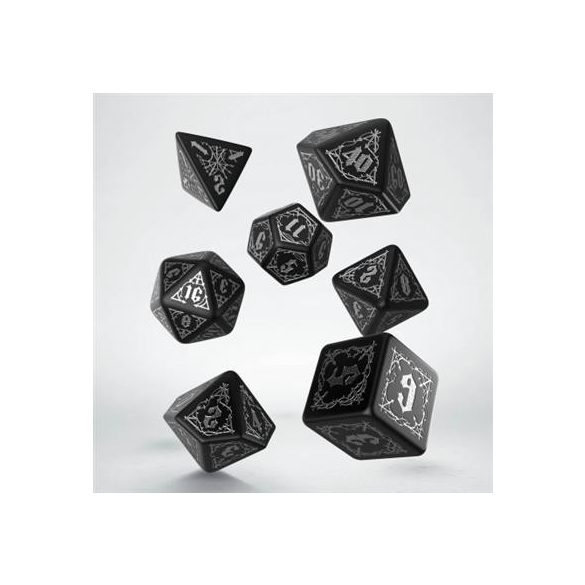 Bloodsucker Black & Silver Dice Set-SBSU01