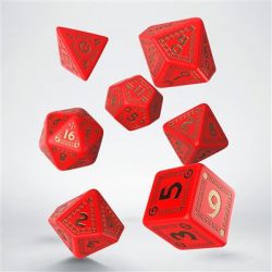 RuneQuest Red & gold Dice Set-SRQU01