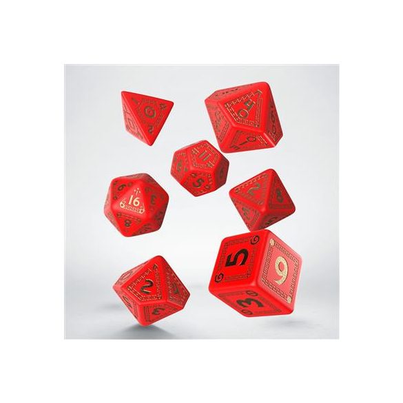 RuneQuest Red & gold Dice Set-SRQU01