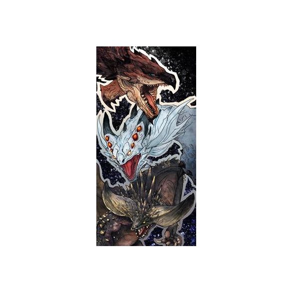 Monster Hunter World XL Towel - Rathalos, Xenojiva and Nergikante 150x75cm-SAK77034