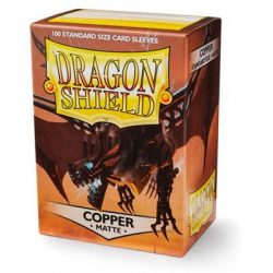 Dragon Shield Standard Matte Sleeves - Copper 'Draco Primus' (100 Sleeves)-AT-11016