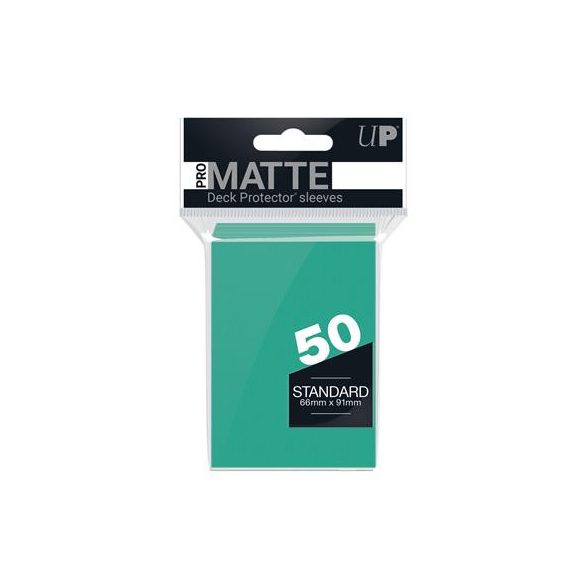 UP - Standard Sleeves - Pro-Matte - Non Glare - Aqua (50 Sleeves)-84151