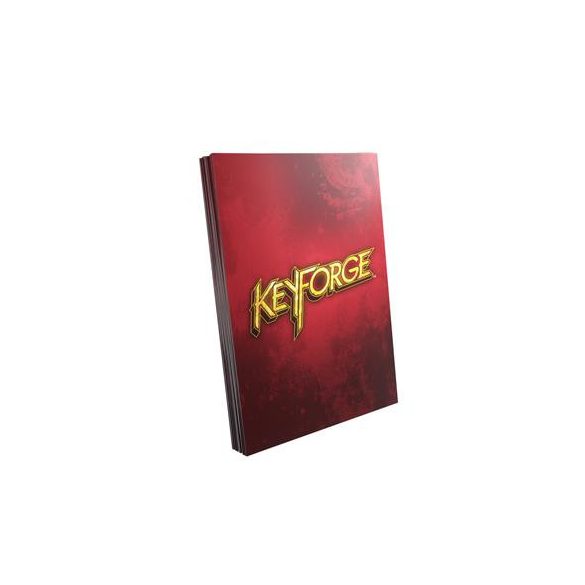 Gamegenic KeyForge Logo Sleeves - Red (40 Sleeves)-GGS10004ML