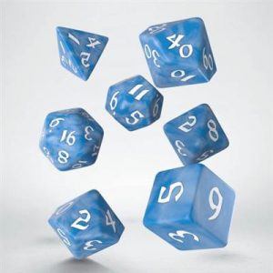 Classic Runic Glacier & white Dice Set (7)-SCLR05