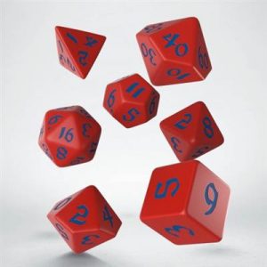 Classic Runic Red & blue Dice Set (7)-SCLR07