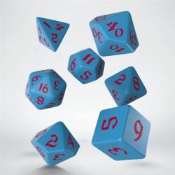 Classic Runic Blue & red Dice Set (7)-SCLR10