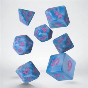 Classic Runic Glacier & pink Dice Set (7)-SCLR13