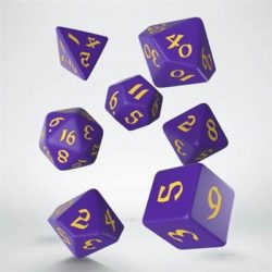 Classic Runic Purple & yellow Dice (7)-SCLR15